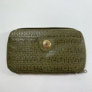 La Collezione Accessories Green Zip Closure Wallet